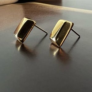 🎁 Gold-Plated Gold Bar Stud Earrings